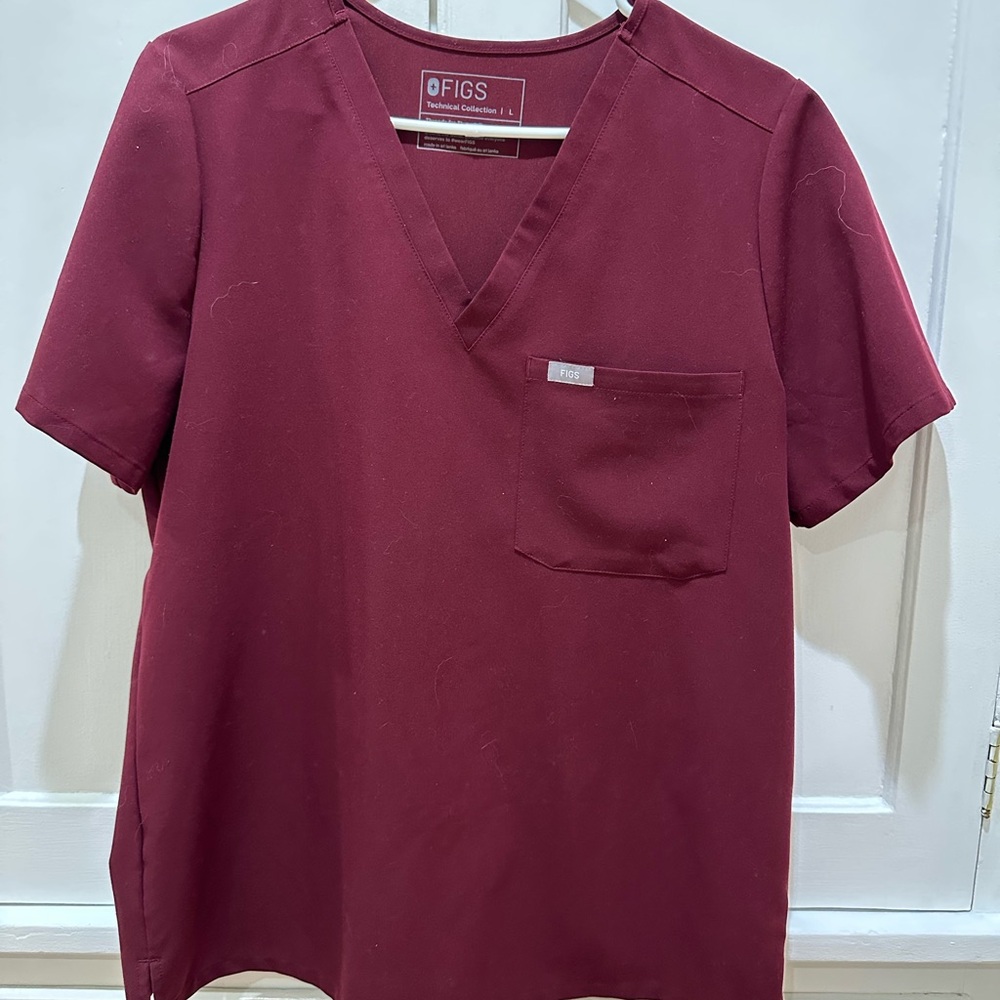 FIGS Women’s Burgundy Shirt
